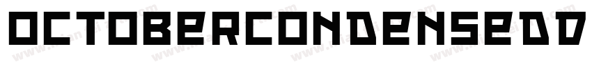 OctoberCondensedDL M字体转换